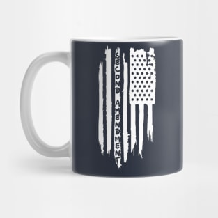 Second Amendment Distressed Flag Mug